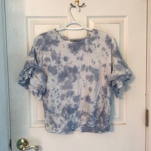 Light Blue/White Top